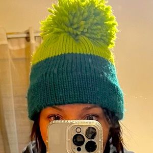 Giant double brim Pom Pom Toque!!! Handmade superwash!!